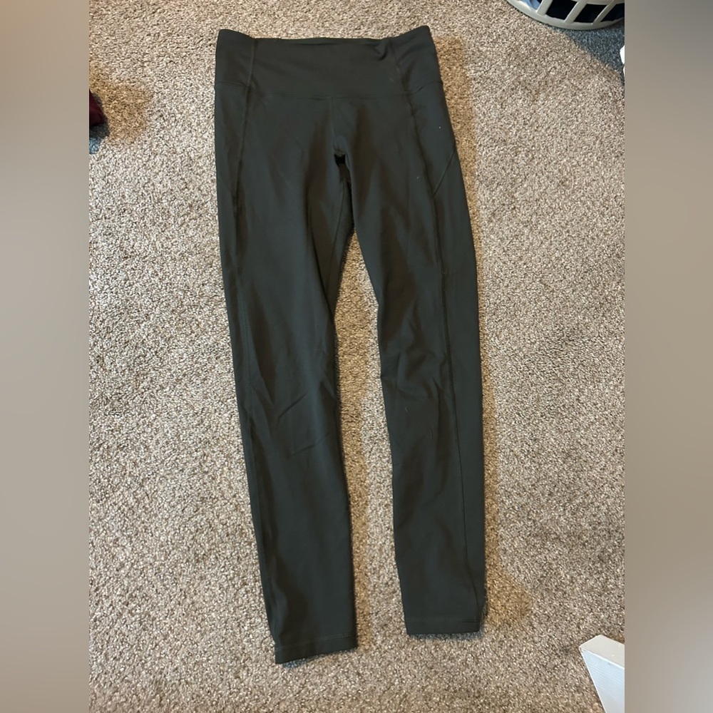 Green workout pants